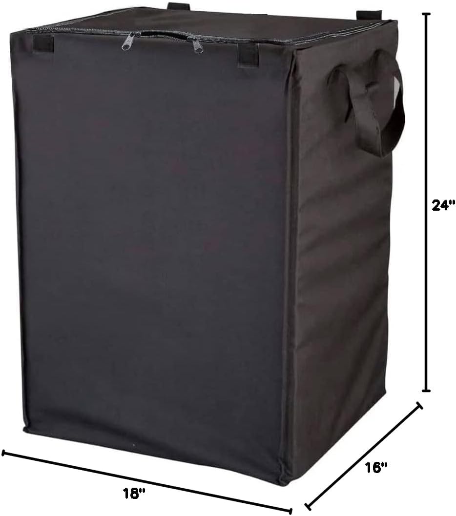 XL Universal Jumbo Waterproof Shopping Cart Liner, 600D Oxford for Groceries and Laundry Bag — Universal Size Fit for Folding Shopping Carts— Zipper Closure
